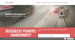 Desktop Screenshot of kanzlei-bussgeld.de