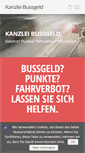 Mobile Screenshot of kanzlei-bussgeld.de