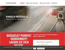 Tablet Screenshot of kanzlei-bussgeld.de